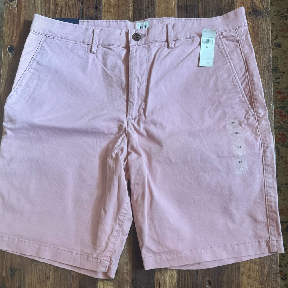 Gap Essential Khaki Short 10 Inch Pink  Size 34